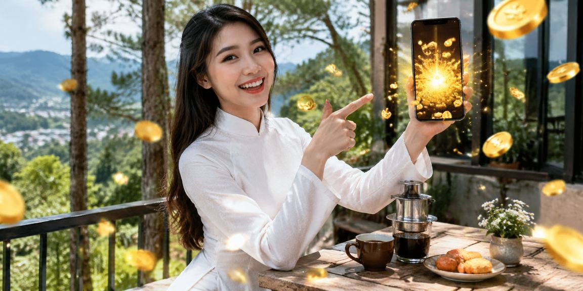 Phụ nữ áo dài Đà Lạt chơi casino trực tuyến trên điện thoại di động