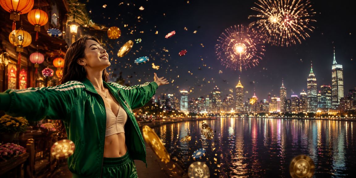 Ánh đèn lồng Hội An bên cạnh màn hình cá cược casino trực tuyến