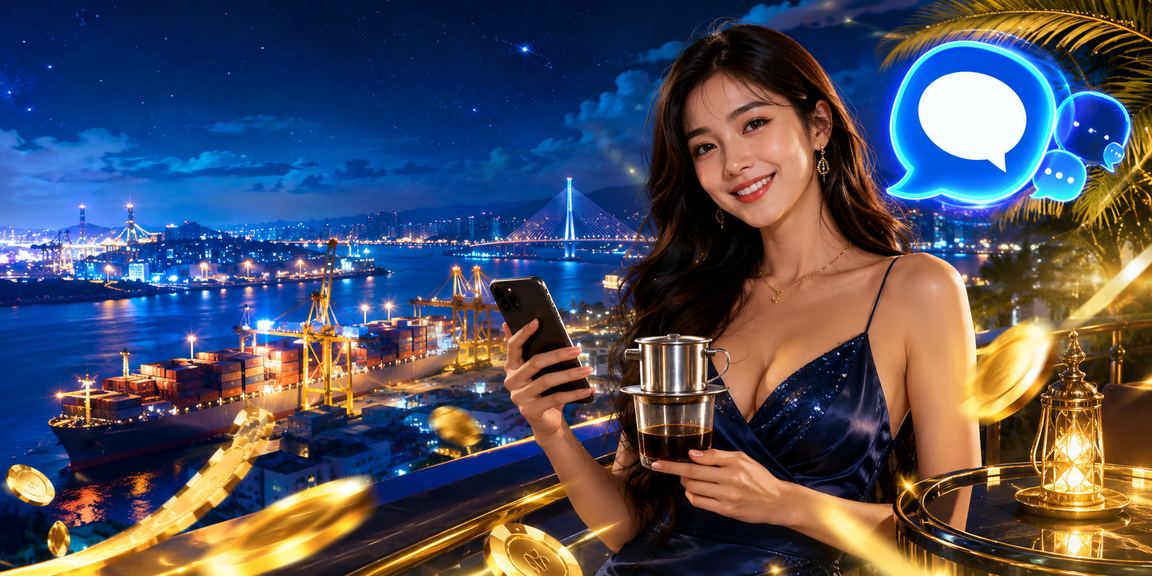Không gian casino cá cược trực tuyến đặc trưng tại Việt Nam về đêm